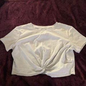 White crop top